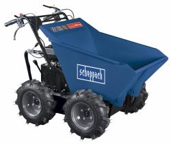 (obrázek pro) Scheppach DP 3000 - kolový přepravník 4x4 s nosností 300 kg a mechanickým sklápěním korby